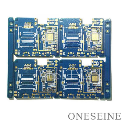 Blue Ceramic Multilayer PCB Board Fabrication Isola FR408 / FR408HR